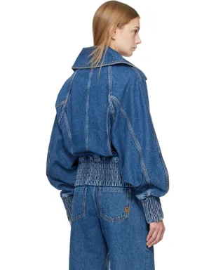 BALMAIN ジッパー デニム ボンバージャケット - サムネイル3