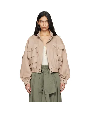 BALMAIN スエード ボンバージャケット - サムネイル1