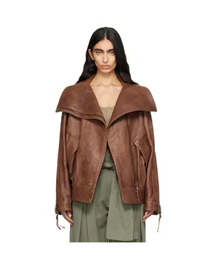 BALMAIN ラムスキン ボンバージャケット - サムネイル1