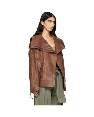 BALMAIN ラムスキン ボンバージャケット - サムネイル2