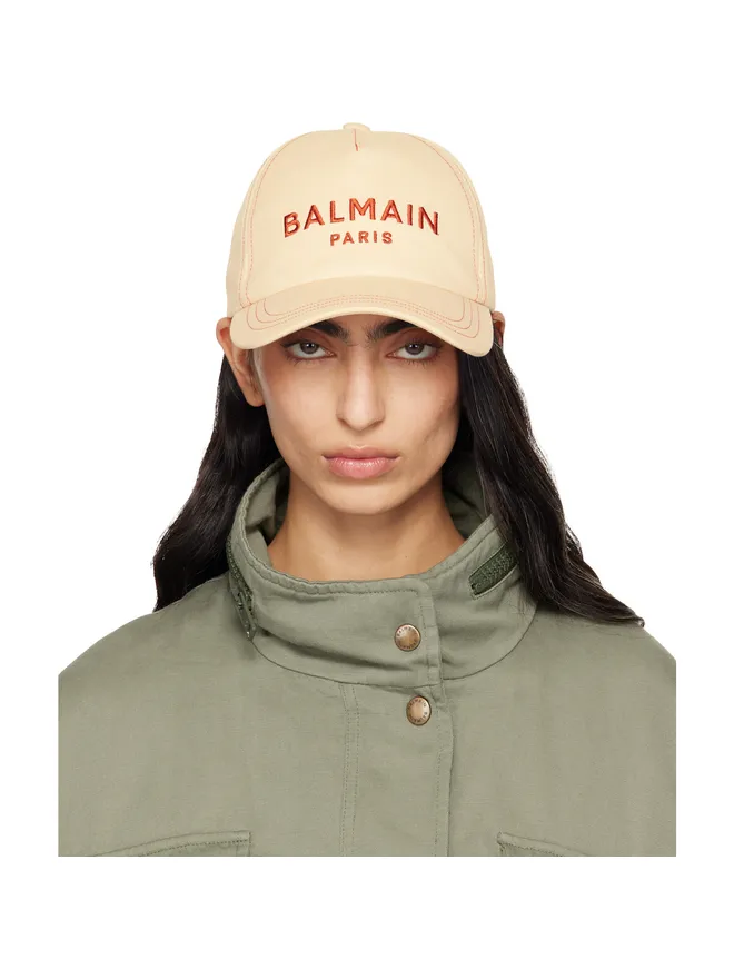 BALMAIN BALMAIN 'Balmain Paris' エンブロイダリー コットン キャップの商品画像