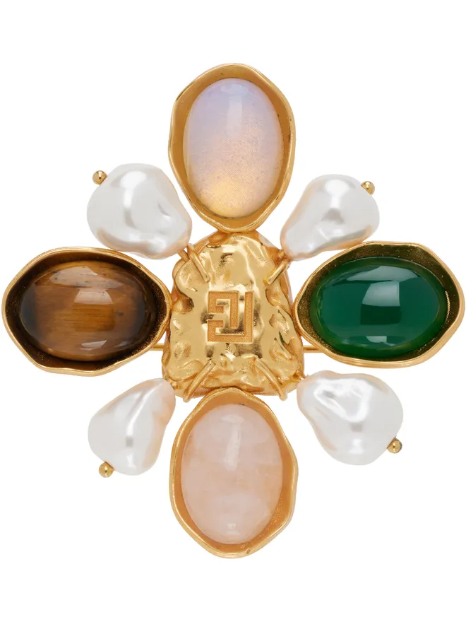 BALMAIN BALMAIN Baroque Stones & Pearls ブローチの商品画像