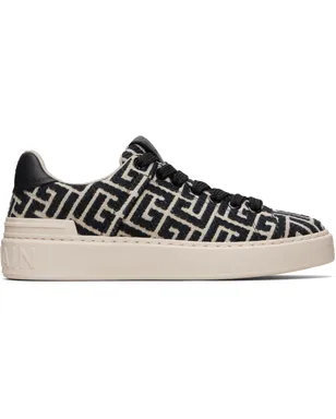 BALMAIN B-Court モノグラム ジャカード スニーカー - サムネイル1