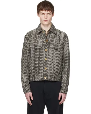 BALMAIN Monogram Jacquard ジャケット - サムネイル1