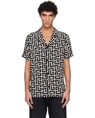 BALMAIN Pyjama Monogrammed プリントシャツ - サムネイル1