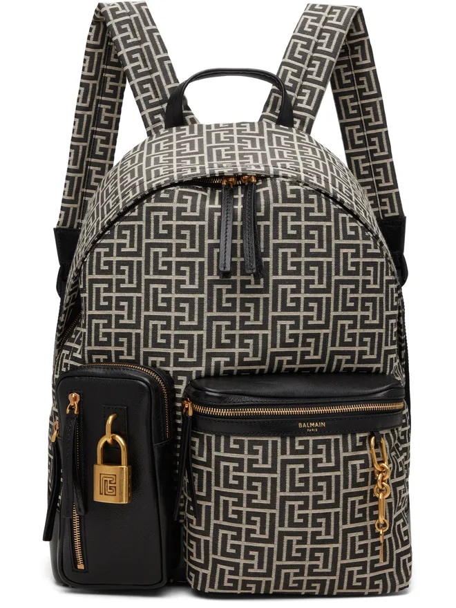 BALMAIN BALMAIN Pulse Monogram ジャカード バックパックの商品画像