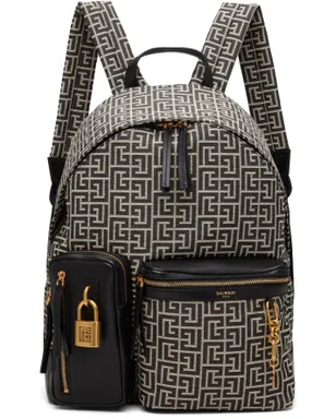 BALMAIN Pulse Monogram ジャカード バックパック - サムネイル1