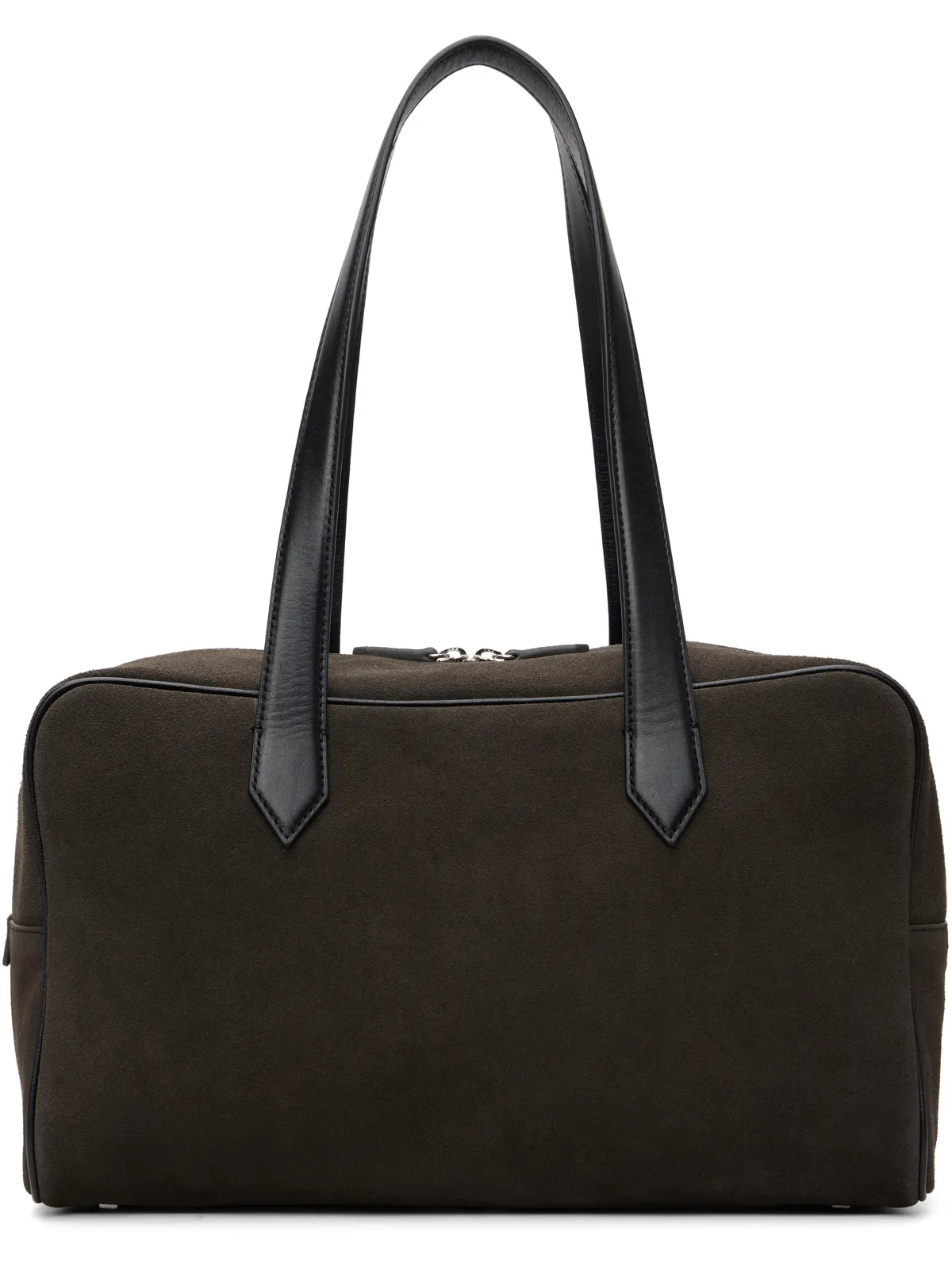 TONYWACK Square Valise レザートリム スエード トートバッグ - 画像1