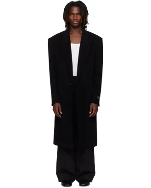 BALMAIN オーバーサイズ ウール＆カシミヤ コート - サムネイル1
