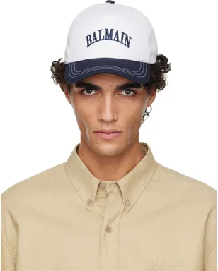 BALMAIN ツートーン コットン キャップ - サムネイル1