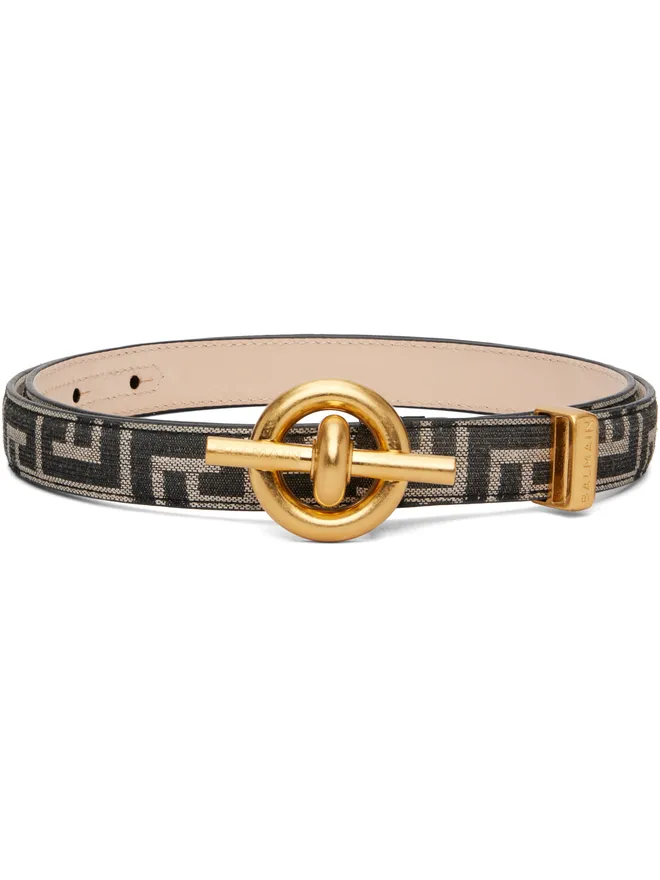 BALMAIN BALMAIN T-Bar モノグラム ジャカード ベルトの商品画像