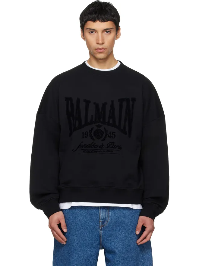 BALMAIN BALMAIN プリント コットン スウェットシャツの商品画像