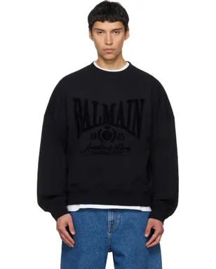 BALMAIN プリント コットン スウェットシャツ - サムネイル1