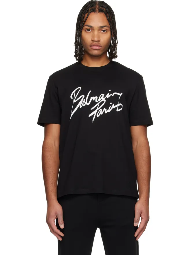 BALMAIN BALMAIN 'Balmain Paris' Writing Tシャツの商品画像
