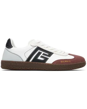 BALMAIN Swan スエード＆ナイロン スニーカー - サムネイル1