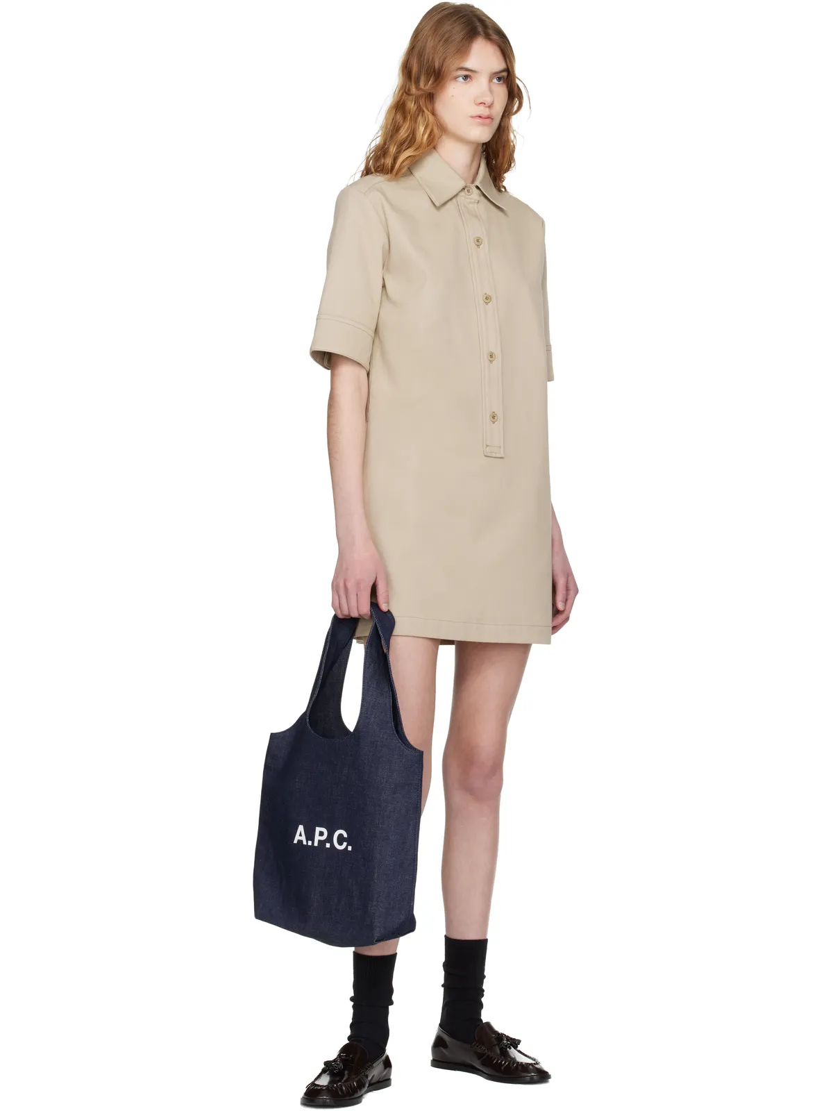 A.P.C. スモール Ninon デニムトート - 画像4