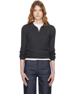 A.P.C. ウール ニットポロシャツ - サムネイル1