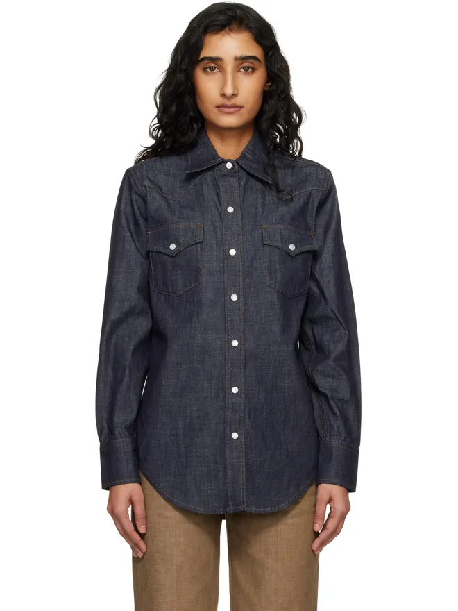A.P.C. A.P.C. デニム ウエスタンシャツの商品画像