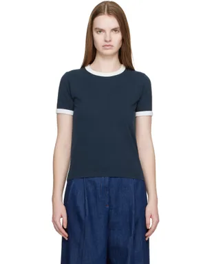 A.P.C. Crop Manche Courte コントラスト Tシャツ - サムネイル1