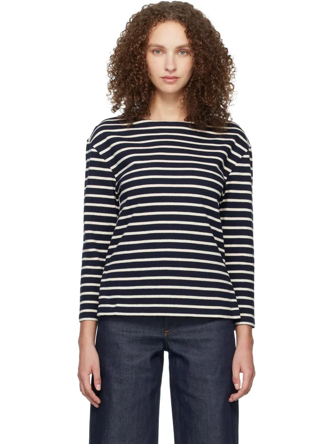 A.P.C. A.P.C. ボーダー 七分袖 Tシャツの商品画像