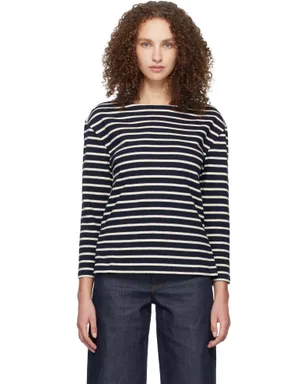 A.P.C. ボーダー 七分袖 Tシャツ - サムネイル1