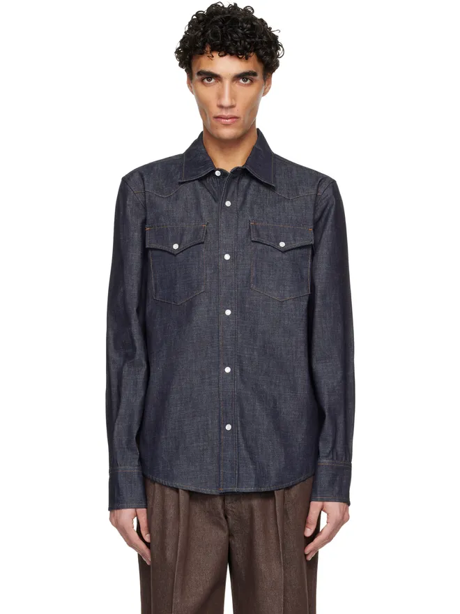 A.P.C. A.P.C. デニム ウエスタンシャツの商品画像