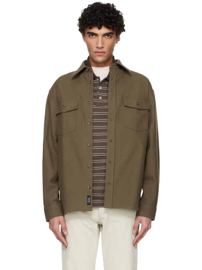 A.P.C. A.P.C. Solid-Color コットン オーバーシャツの商品画像