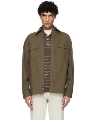 A.P.C. Solid-Color コットン オーバーシャツ - サムネイル1