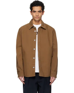A.P.C. ボタン デニム オーバーシャツ - サムネイル1