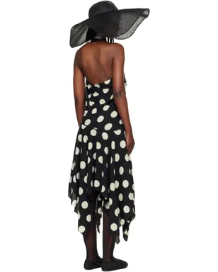 Junya Watanabe Printed Lace Halter ミディアムワンピース - サムネイル3
