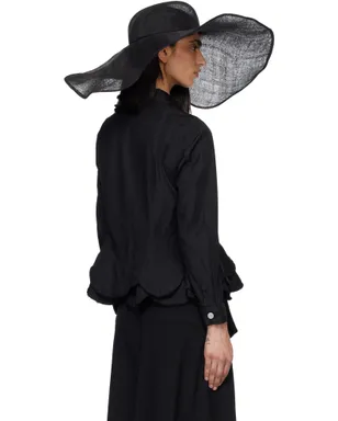 Junya Watanabe シナマイ クロス ナチュラル ストローハット - サムネイル3