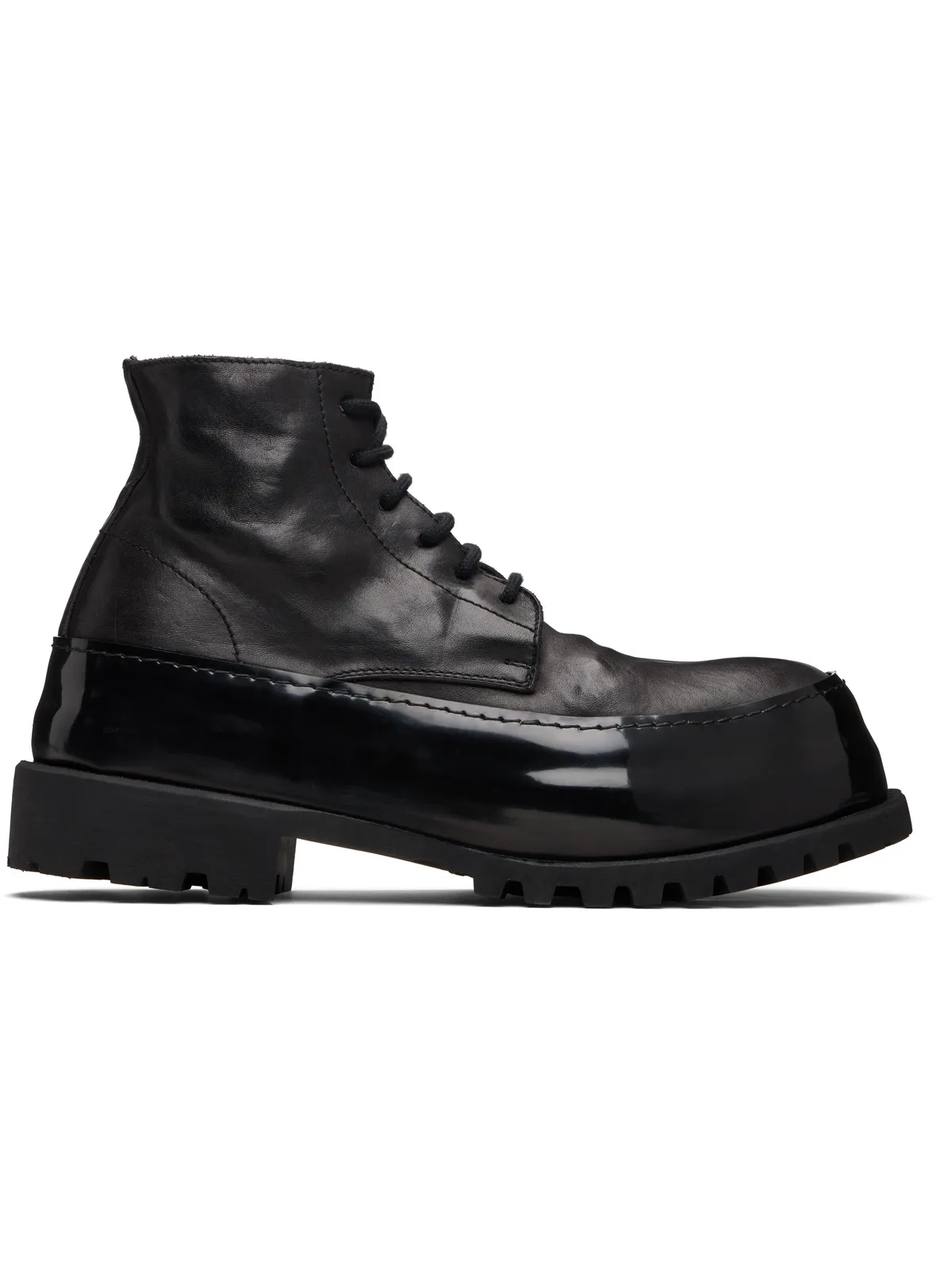 A DICIANNOVEVENTITRE CMB1 Mid ホースレザー アンクルブーツ - 画像1