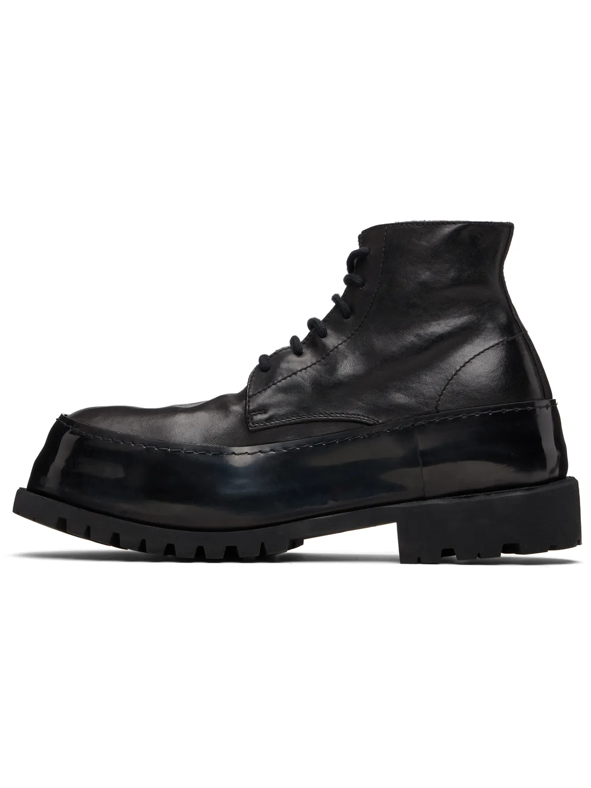 A DICIANNOVEVENTITRE CMB1 Mid ホースレザー アンクルブーツ - 画像3