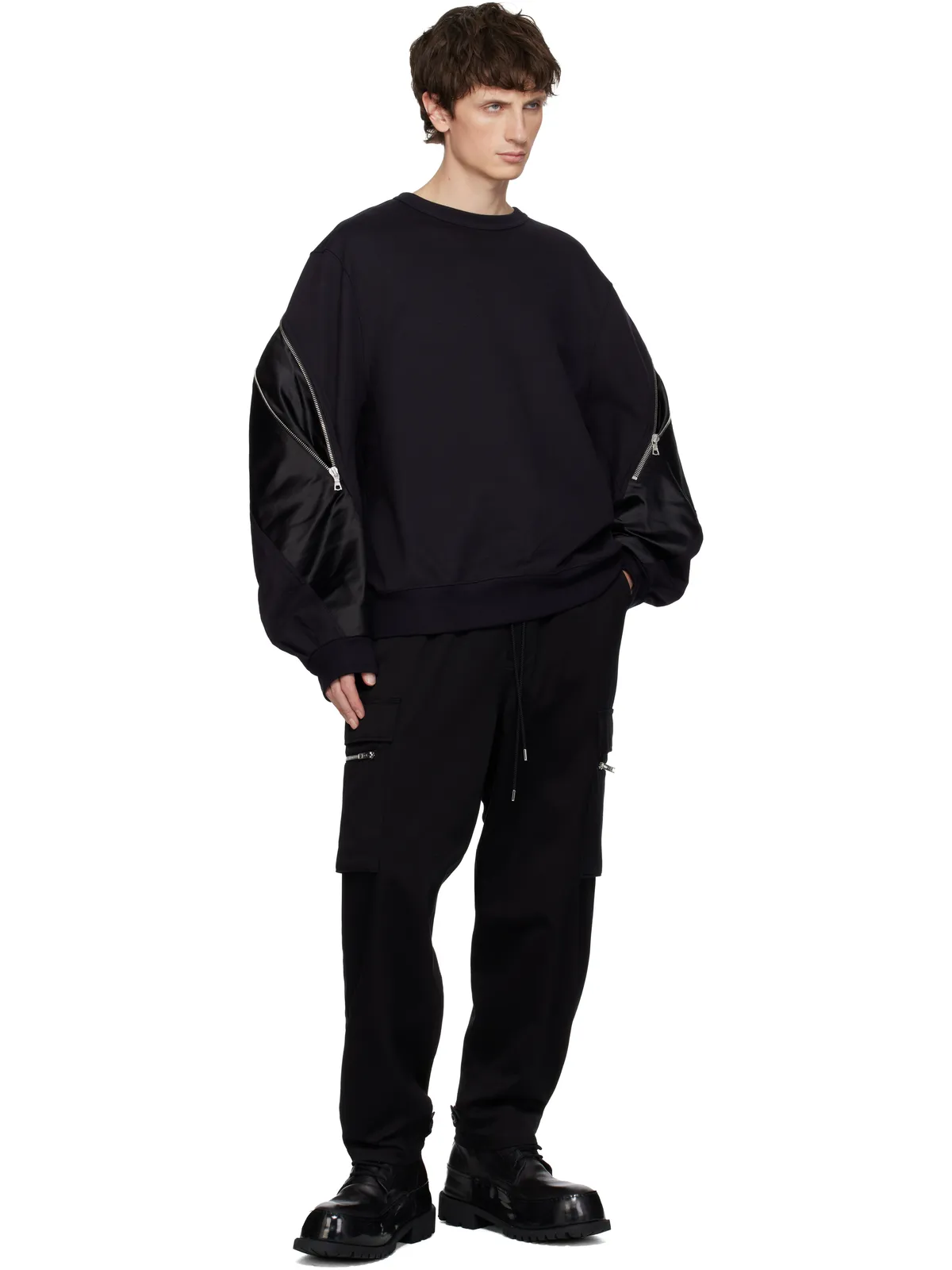 A DICIANNOVEVENTITRE CMB1 Mid ホースレザー アンクルブーツ - 画像5