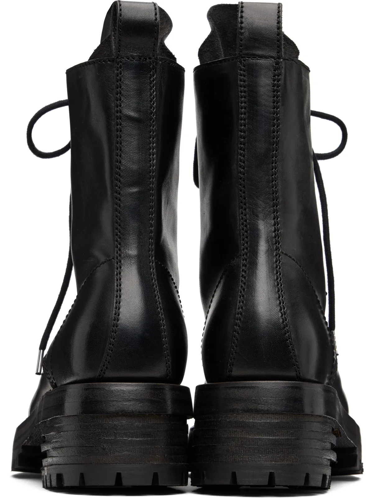 A DICIANNOVEVENTITRE Zac Low ホースレザー アンクルブーツ - 画像2