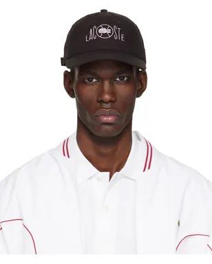 Lacoste ロゴプリント コットン ツイル キャップ - サムネイル1
