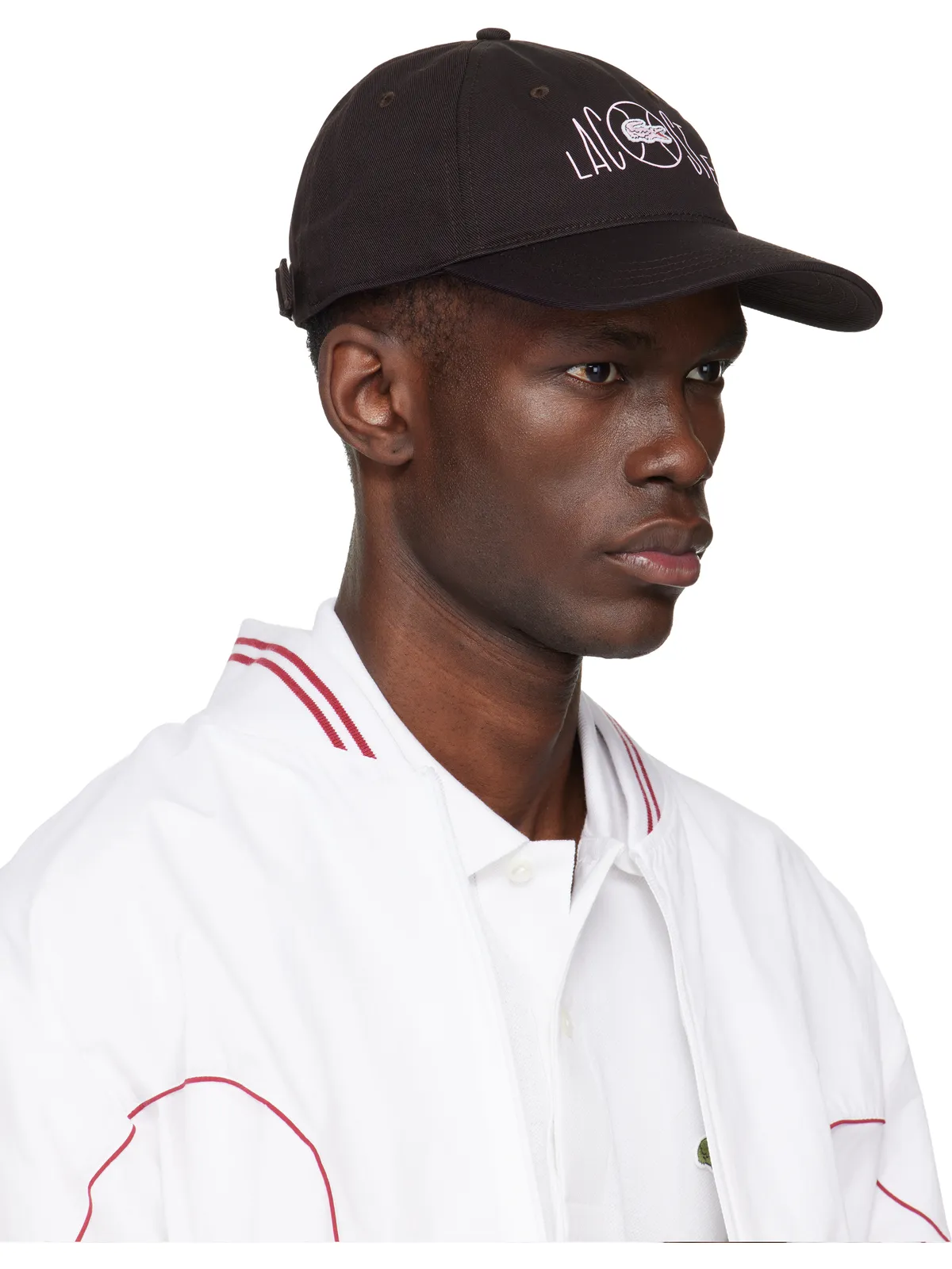 Lacoste ロゴプリント コットン ツイル キャップ - 画像2