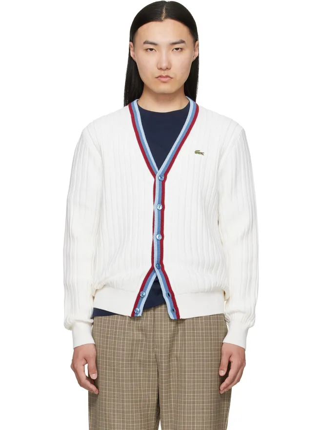 Lacoste Lacoste 'French Made' Archive Re-edition ニットカーディガンの商品画像