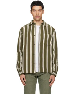 Paul Smith コットンブレンド ジャージ ストライプ シャツ - サムネイル1