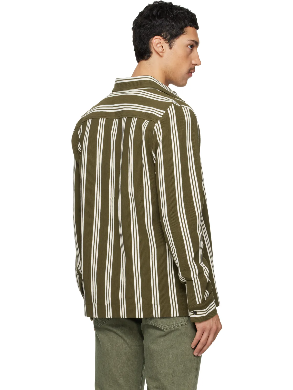 Paul Smith コットンブレンド ジャージ ストライプ シャツ - 画像3