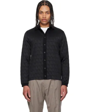Paul Smith ジャカード 長袖 ポロシャツ - サムネイル1