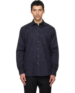 Paul Smith 'Swan' ジャカード コットン シャツ - サムネイル1