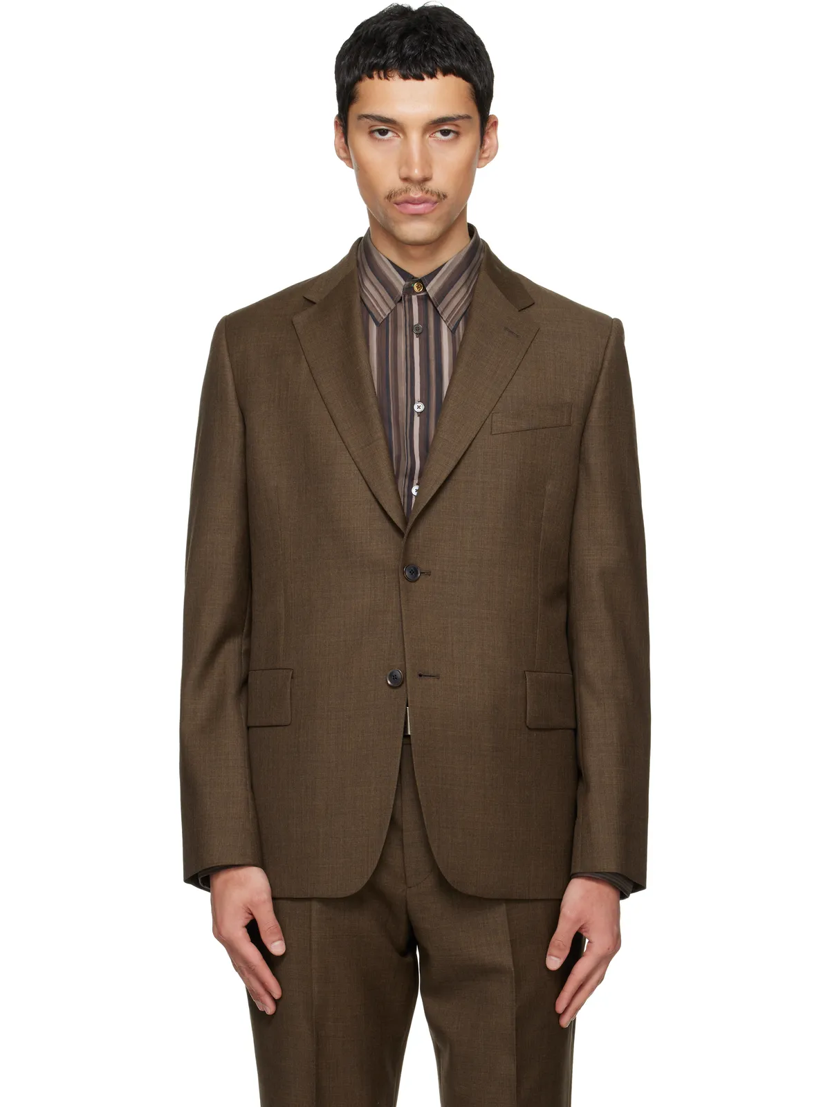 Paul Smith 'The Brierley' Sharkskin ウール 2ピース スーツ - 画像1