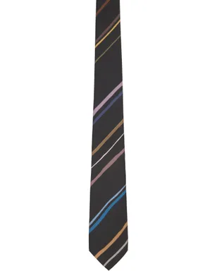 Paul Smith Diagonal 'Painted Stripe' ネクタイ - サムネイル1