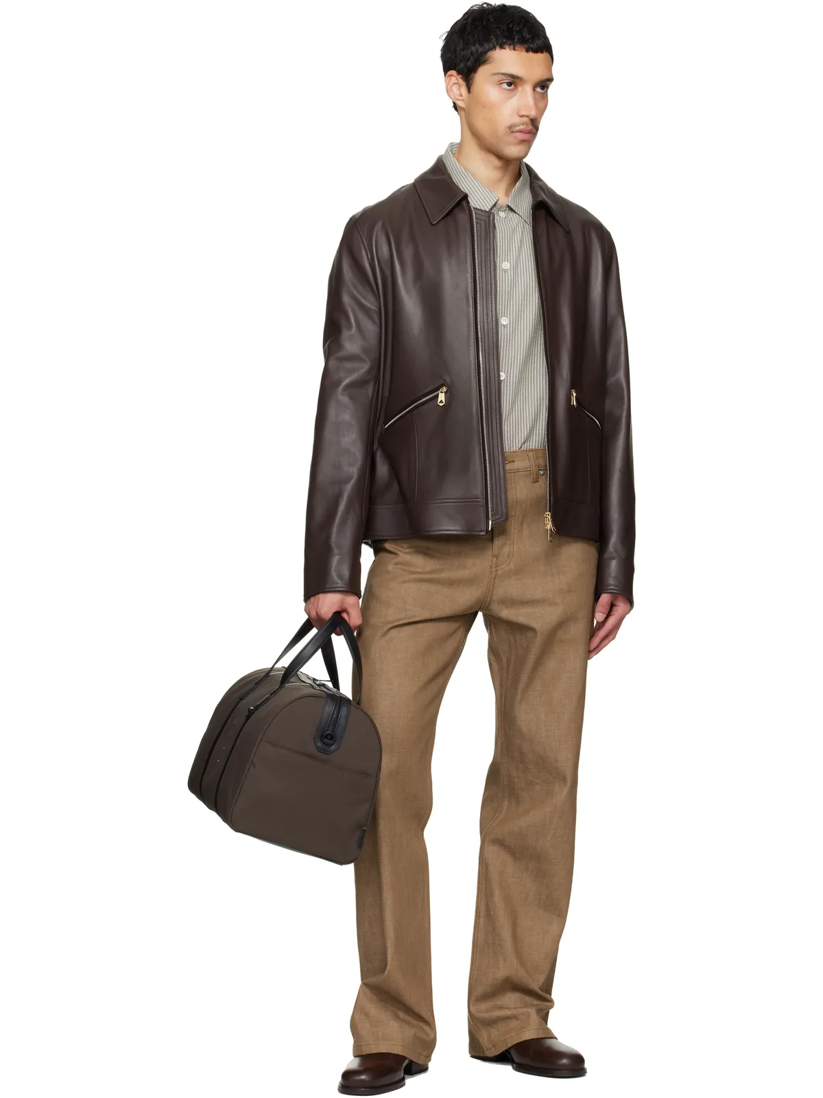 Paul Smith Cordura Laser 'Signature Stripe' ダッフルバッグ - 画像4