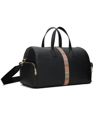 Paul Smith 'Signature Stripe' Trim Day レザー ダッフルバッグ - サムネイル2