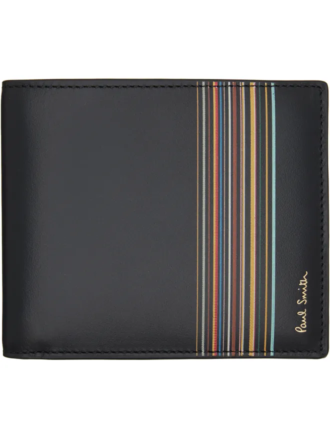 Paul Smith Paul Smith 'Signature Stripe Block' レザー 札入れの商品画像