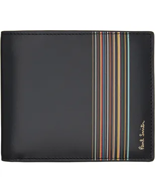 Paul Smith 'Signature Stripe Block' レザー 札入れ - サムネイル1