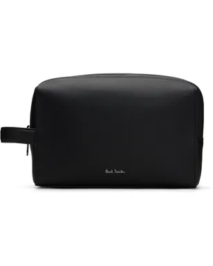 Paul Smith Straw-Grain Embossed Leather ウォッシュポーチ - サムネイル1