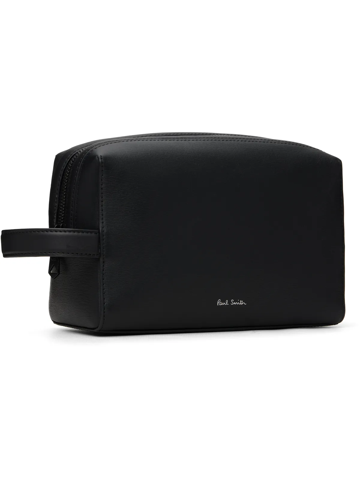 Paul Smith Straw-Grain Embossed Leather ウォッシュポーチ - 画像2